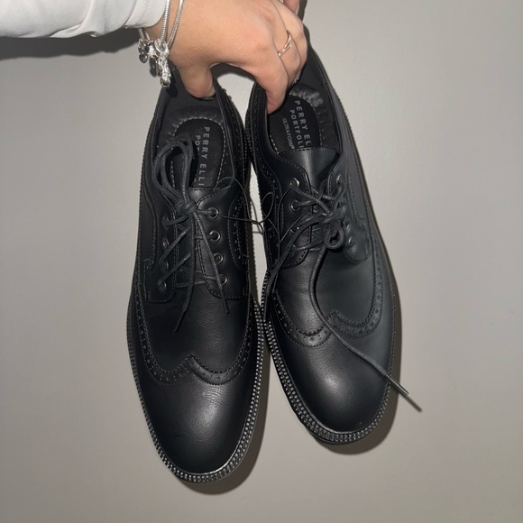 Perry Ellis Black Men\'s Dress Shoes